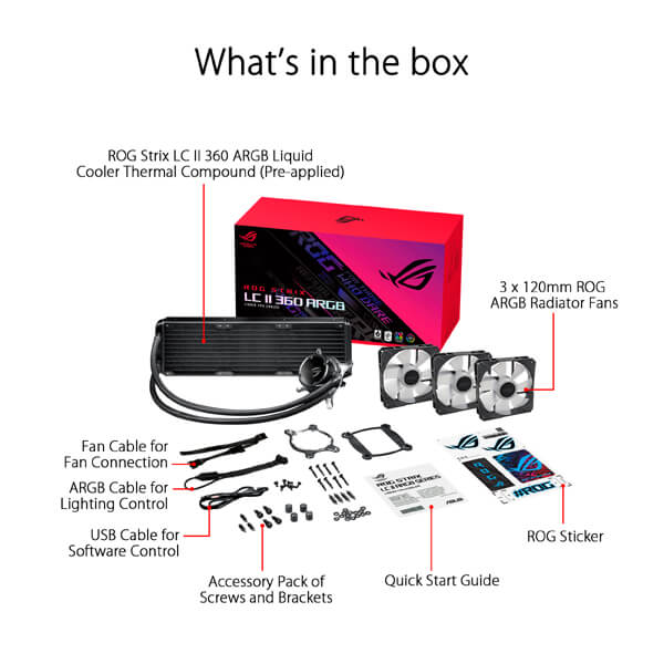 Asus ROG Strix LC II 360 ARGB CPU Liquid Cooler